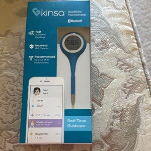 QuickCare Bluetooth Thermometer - Blue